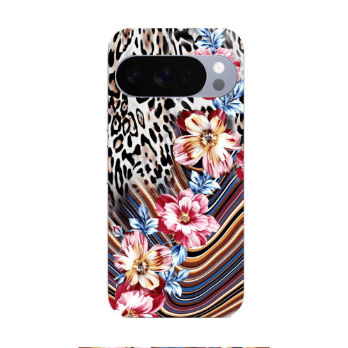 Google Pixel 10 Pro Leopar patterned Transparent Silicone TPU Θήκη